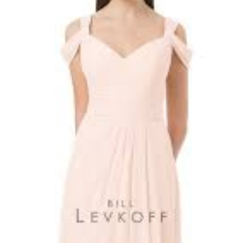 Bill Levkoff Bridesmaid Dress Petal Pink 1201